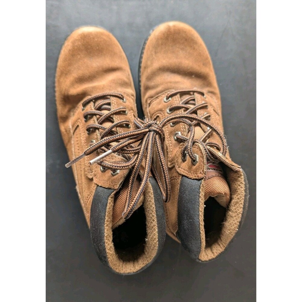 Brahma Mens Bravo MNBR0544411 Brown Leather Lace-Up Work Boots Size 8W